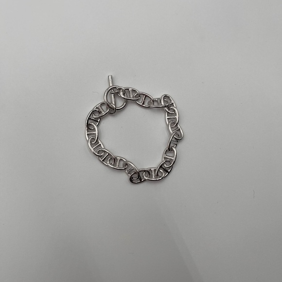 Hermes Jewelry - Hermes Elegant Silver Chain Bracelet